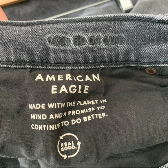 American Eagle 90's bootcut rip knee size 12 - Picture 6 of 10